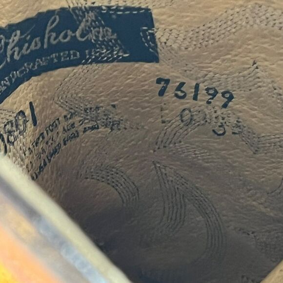 J.Chisholm Women's USA Brown Leather Suede Pointed Toe Western Boots Size 7.5 M - Picture 10 of 14